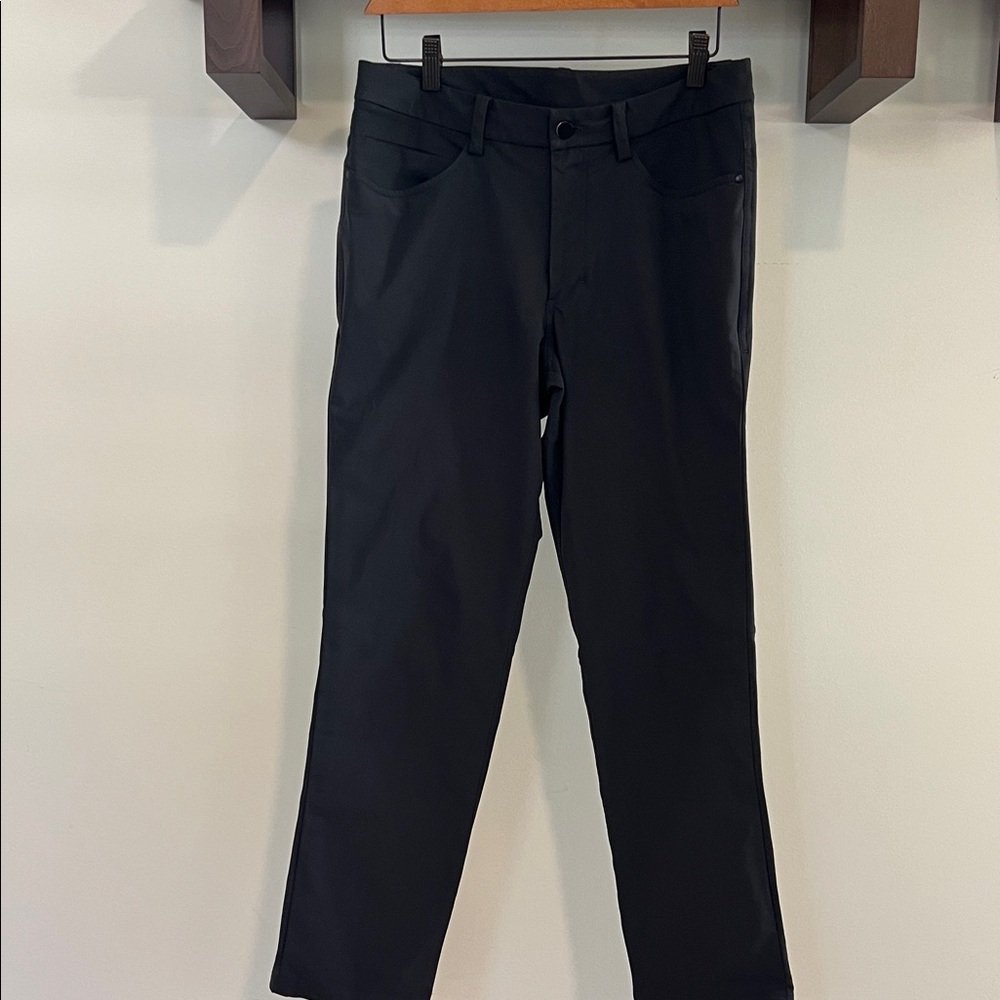 Men's Charcoal Grey Lululemon ABC straight fit pants